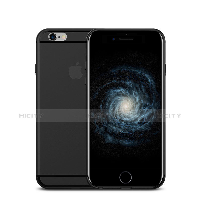 Coque Ultra Fine Plastique Rigide U02 pour Apple iPhone 6S Noir Plus