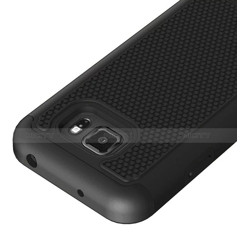 Coque Ultra Fine Silicone Souple 360 Degres Avant et Arriere pour Samsung Galaxy S7 Active G891A Noir Plus