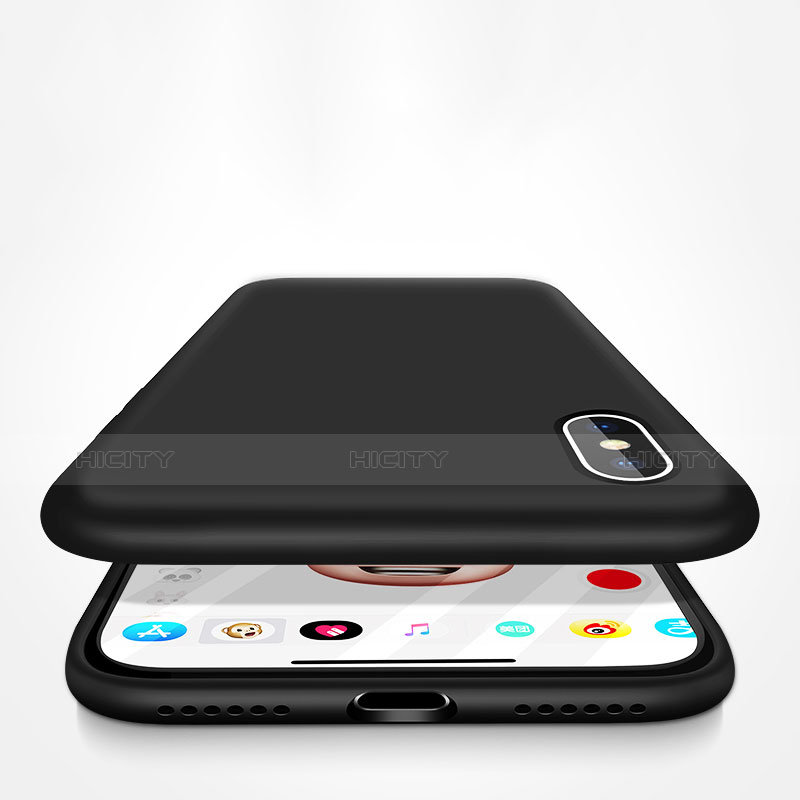 Coque Ultra Fine Silicone Souple 360 Degres B02 pour Apple iPhone Xs Noir Plus