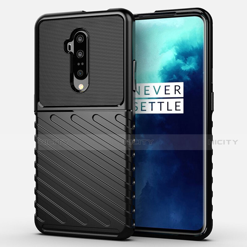 Coque Ultra Fine Silicone Souple 360 Degres Housse Etui A01 pour OnePlus 7T Pro 5G Noir Plus