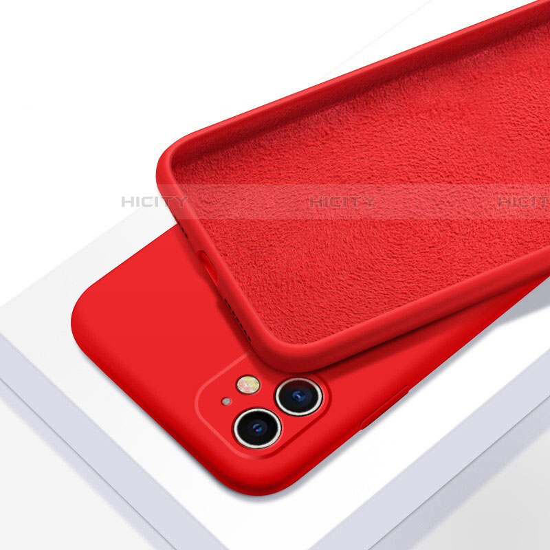 Coque Ultra Fine Silicone Souple 360 Degres Housse Etui C01 pour Apple iPhone 11 Rouge Plus