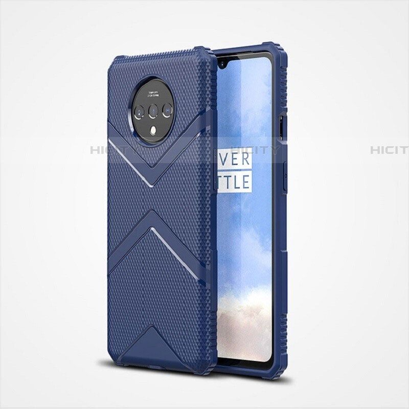 Coque Ultra Fine Silicone Souple 360 Degres Housse Etui C01 pour OnePlus 7T Bleu Plus