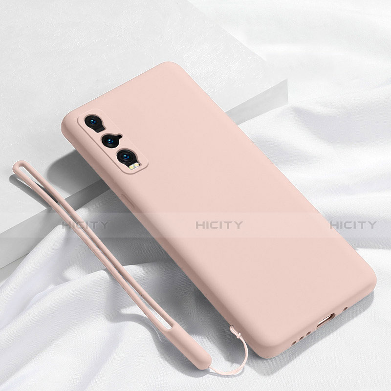 Coque Ultra Fine Silicone Souple 360 Degres Housse Etui C01 pour Oppo Find X2 Rose Plus