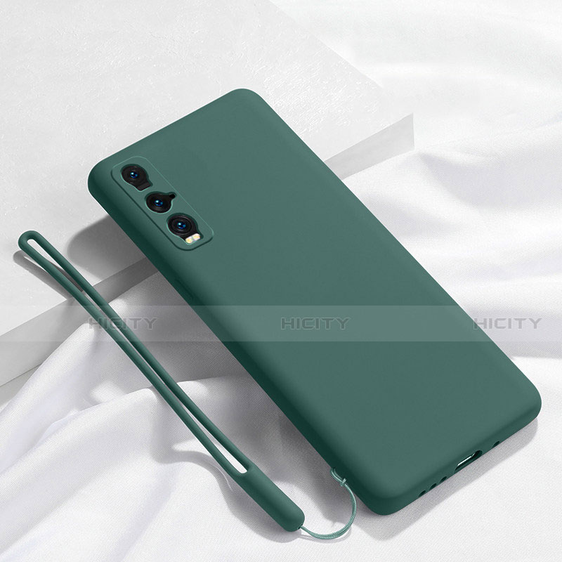 Coque Ultra Fine Silicone Souple 360 Degres Housse Etui C01 pour Oppo Find X2 Vert Plus