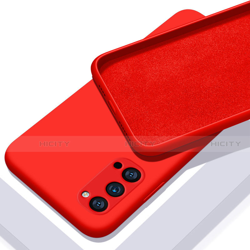 Coque Ultra Fine Silicone Souple 360 Degres Housse Etui C01 pour Oppo Reno4 Pro 5G Rouge Plus