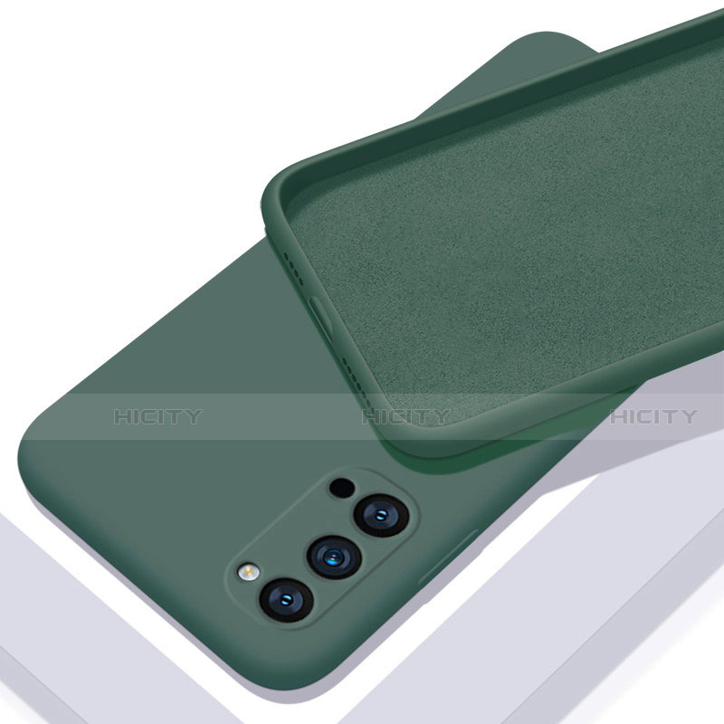 Coque Ultra Fine Silicone Souple 360 Degres Housse Etui C01 pour Oppo Reno4 Pro 5G Vert Plus