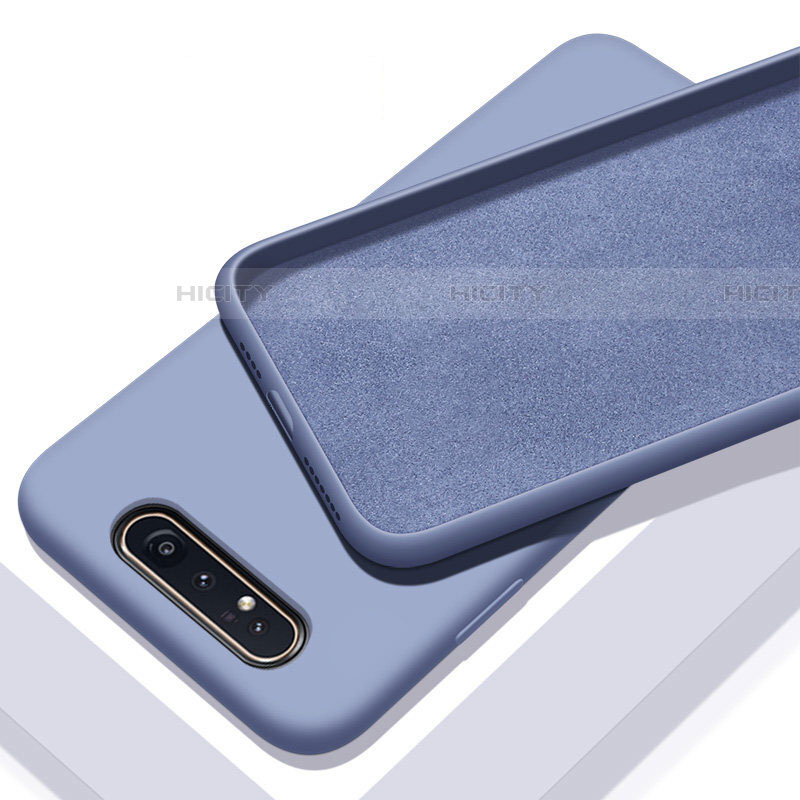 Coque Ultra Fine Silicone Souple 360 Degres Housse Etui C01 pour Samsung Galaxy A80 Violet Plus