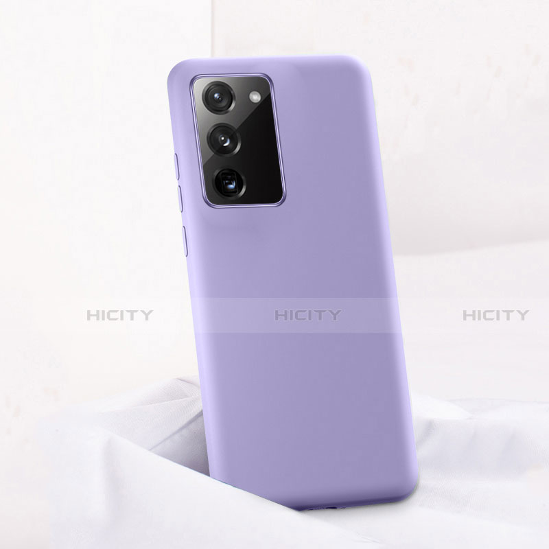 Coque Ultra Fine Silicone Souple 360 Degres Housse Etui C01 pour Samsung Galaxy Note 20 5G Violet Plus