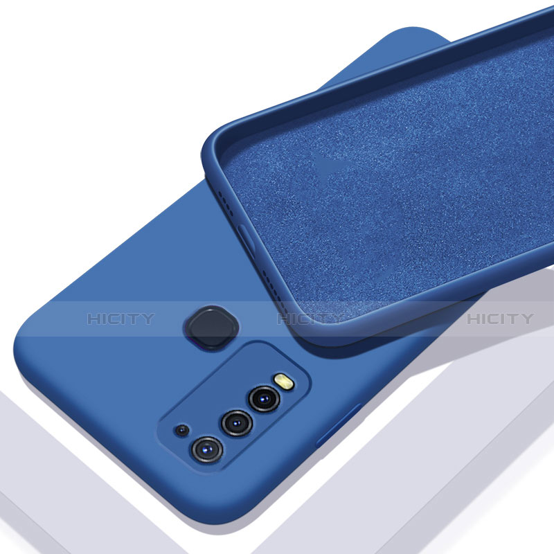 Coque Ultra Fine Silicone Souple 360 Degres Housse Etui C01 pour Vivo Y50 Bleu Plus