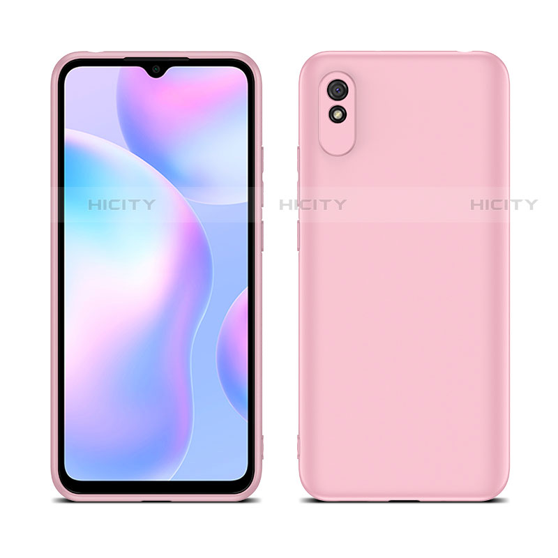 Coque Ultra Fine Silicone Souple 360 Degres Housse Etui C01 pour Xiaomi Redmi 9A Rose Plus