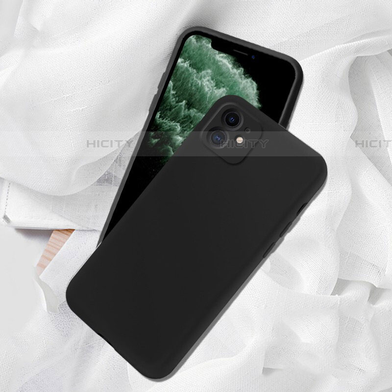 Coque Ultra Fine Silicone Souple 360 Degres Housse Etui C02 pour Apple iPhone 11 Noir Plus