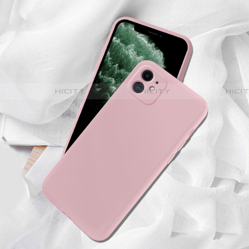 Coque Ultra Fine Silicone Souple 360 Degres Housse Etui C02 pour Apple iPhone 11 Rose Plus