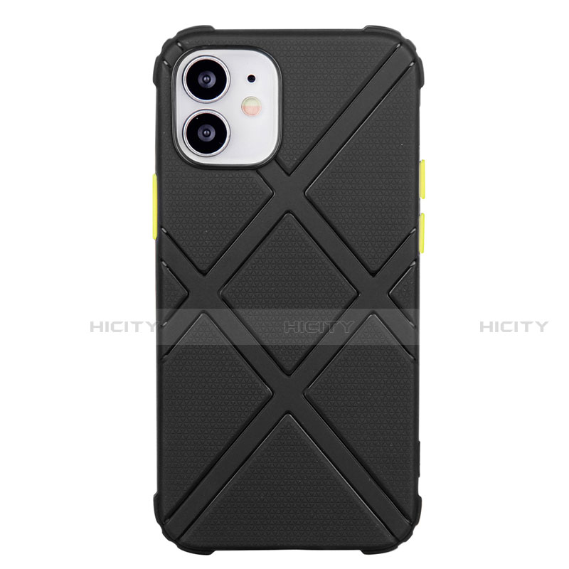 Coque Ultra Fine Silicone Souple 360 Degres Housse Etui C02 pour Apple iPhone 12 Mini Noir Plus