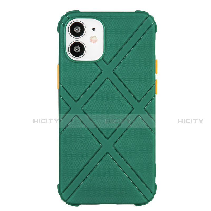 Coque Ultra Fine Silicone Souple 360 Degres Housse Etui C02 pour Apple iPhone 12 Vert Plus