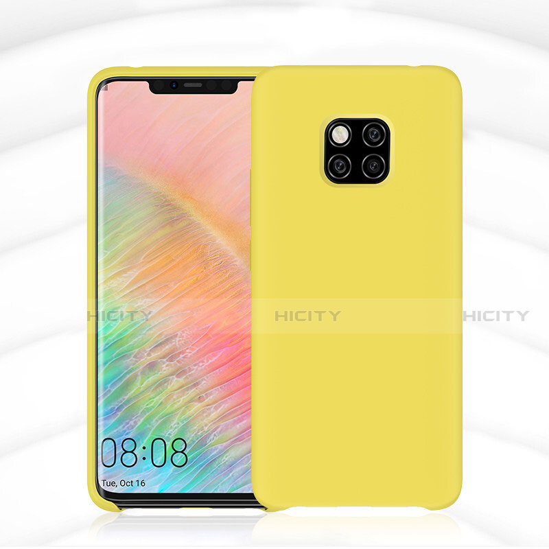 Coque Ultra Fine Silicone Souple 360 Degres Housse Etui C02 pour Huawei Mate 20 Pro Jaune Plus