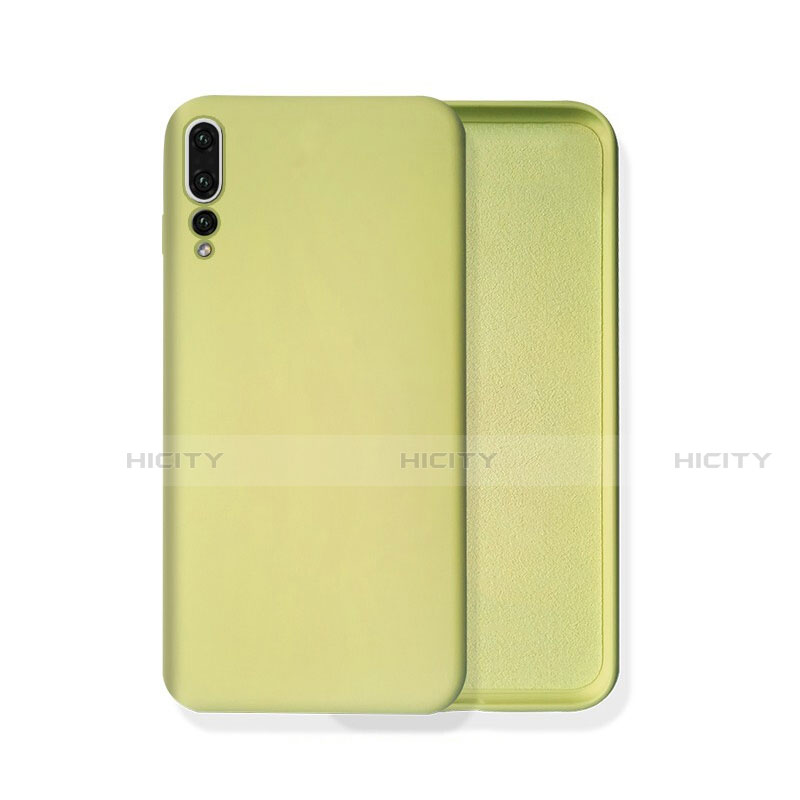 Coque Ultra Fine Silicone Souple 360 Degres Housse Etui C02 pour Huawei P20 Pro Jaune Plus