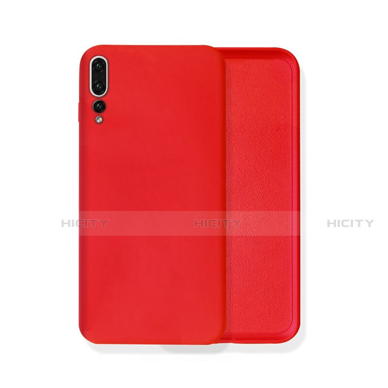 Coque Ultra Fine Silicone Souple 360 Degres Housse Etui C02 pour Huawei P20 Pro Rouge Plus