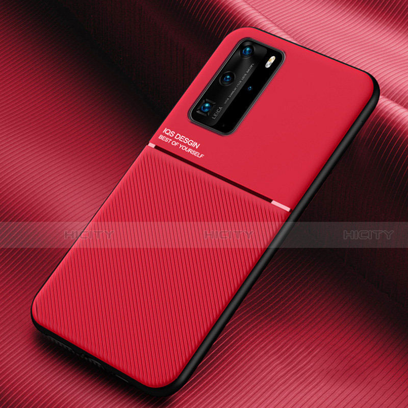 Coque Ultra Fine Silicone Souple 360 Degres Housse Etui C02 pour Huawei P40 Pro Rouge Plus