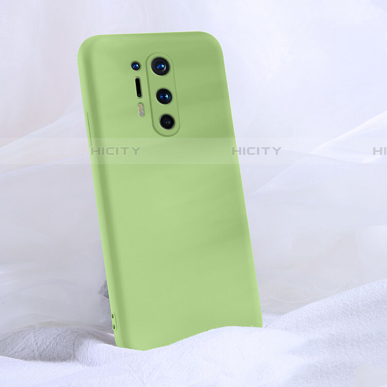 Coque Ultra Fine Silicone Souple 360 Degres Housse Etui C02 pour OnePlus 8 Pro Vert Plus