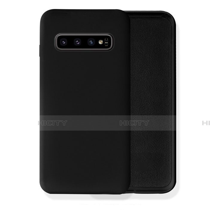 Coque Ultra Fine Silicone Souple 360 Degres Housse Etui C02 pour Samsung Galaxy S10 5G Noir Plus