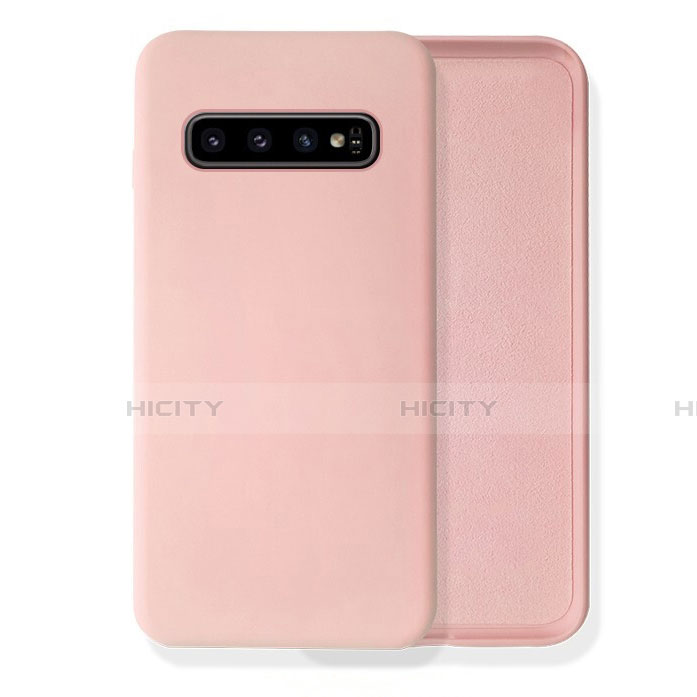 Coque Ultra Fine Silicone Souple 360 Degres Housse Etui C02 pour Samsung Galaxy S10 5G Rose Plus