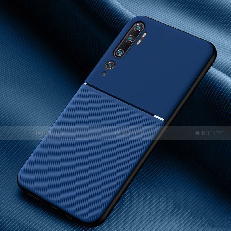 Coque Ultra Fine Silicone Souple 360 Degres Housse Etui C02 pour Xiaomi Mi Note 10 Bleu Plus