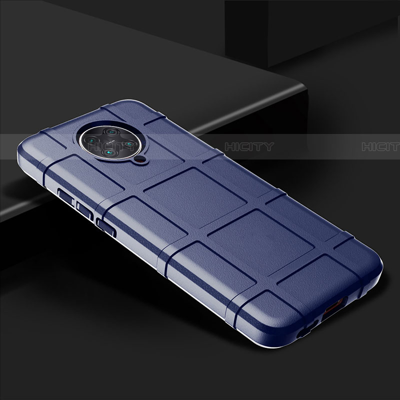 Coque Ultra Fine Silicone Souple 360 Degres Housse Etui C02 pour Xiaomi Poco F2 Pro Bleu Plus