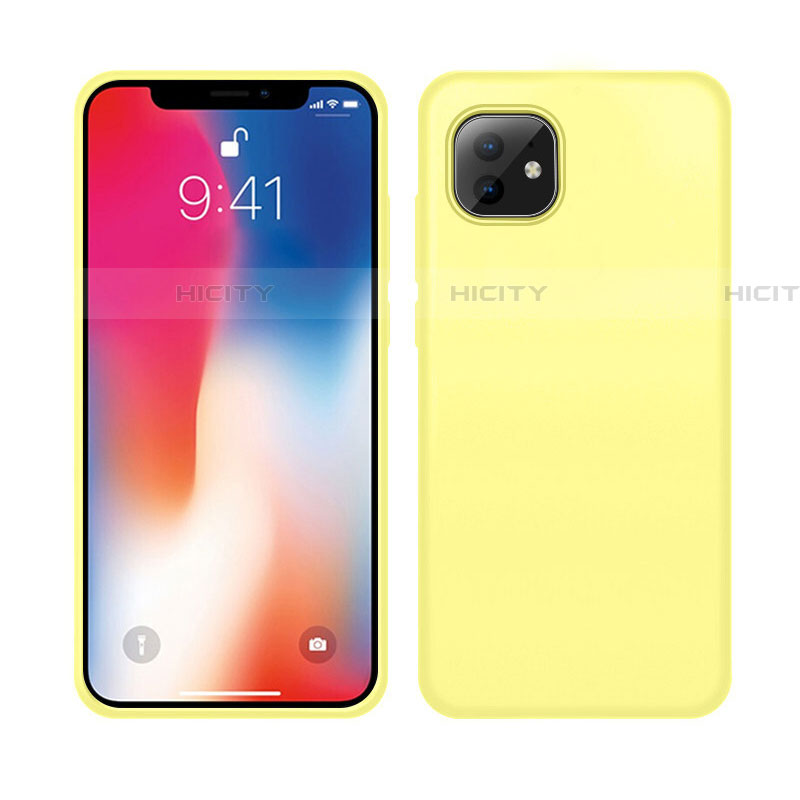 Coque Ultra Fine Silicone Souple 360 Degres Housse Etui C03 pour Apple iPhone 11 Jaune Plus