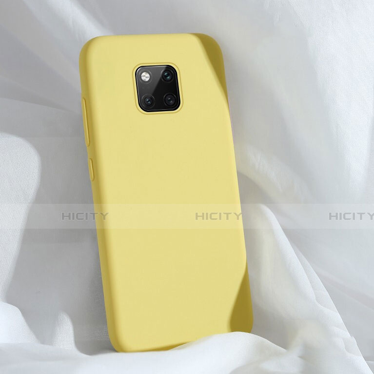 Coque Ultra Fine Silicone Souple 360 Degres Housse Etui C03 pour Huawei Mate 20 Pro Jaune Plus