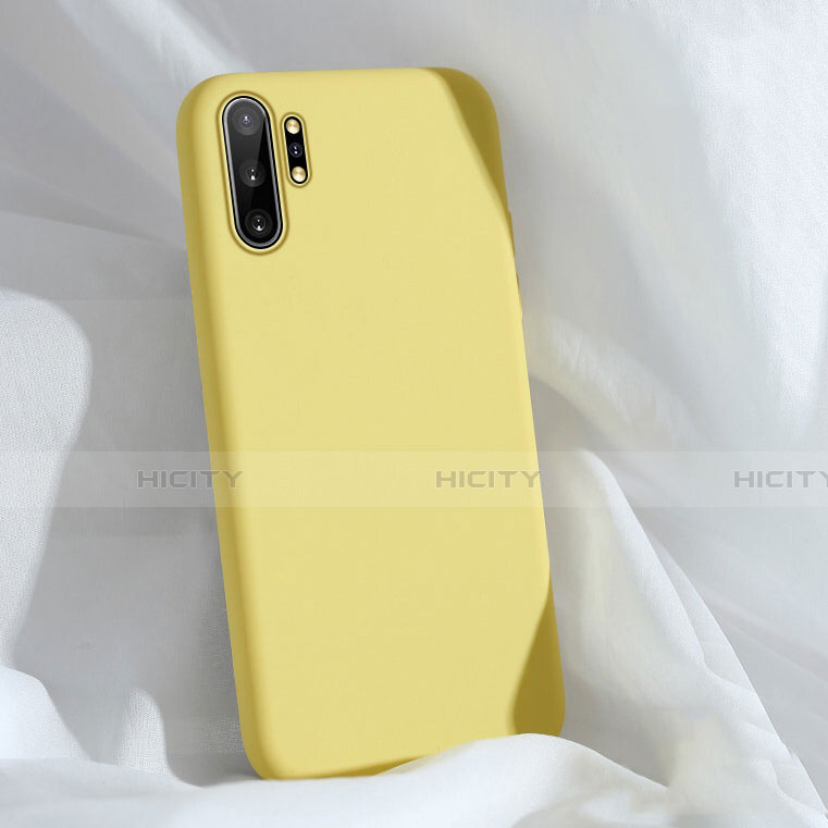 Coque Ultra Fine Silicone Souple 360 Degres Housse Etui C03 pour Samsung Galaxy Note 10 Plus 5G Jaune Plus