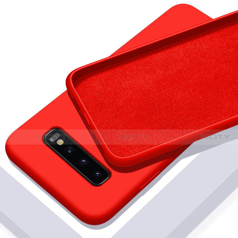 Coque Ultra Fine Silicone Souple 360 Degres Housse Etui C03 pour Samsung Galaxy S10 5G Rouge Plus