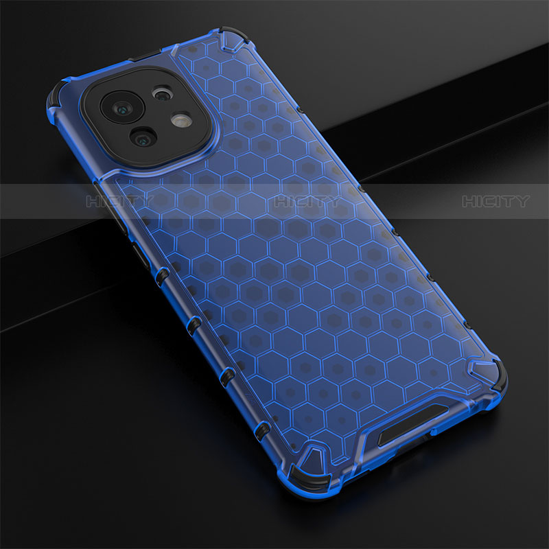 Coque Ultra Fine Silicone Souple 360 Degres Housse Etui C03 pour Xiaomi Mi 11 Lite 4G Bleu Plus