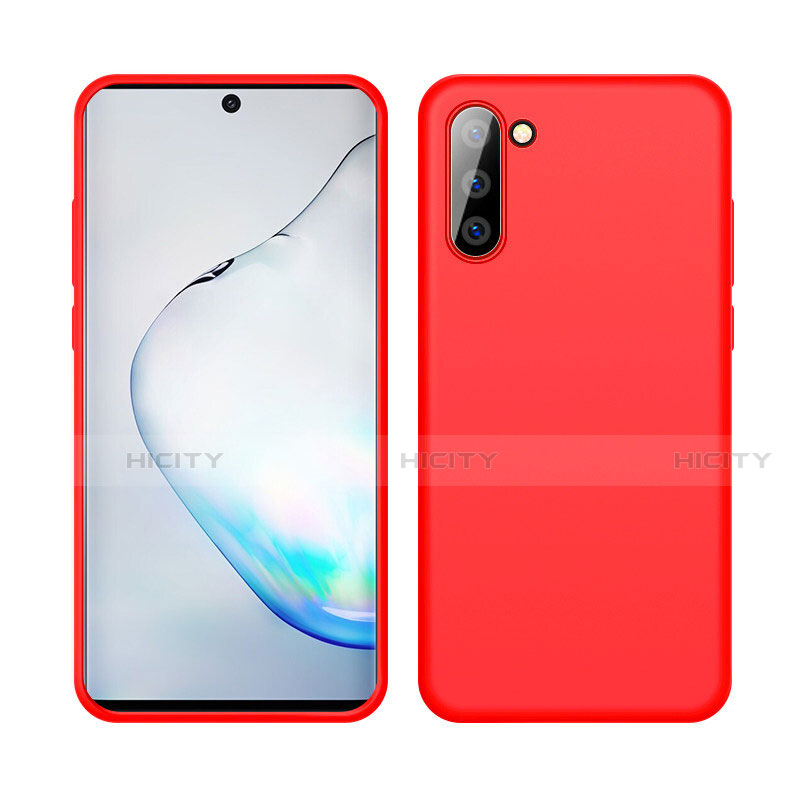 Coque Ultra Fine Silicone Souple 360 Degres Housse Etui C04 pour Samsung Galaxy Note 10 Rouge Plus