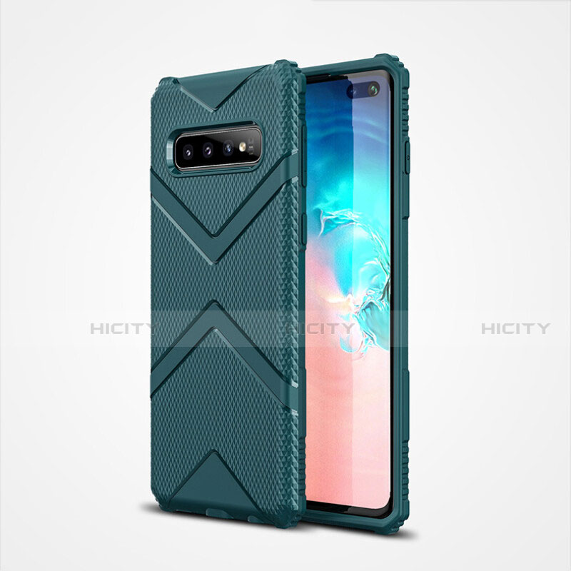 Coque Ultra Fine Silicone Souple 360 Degres Housse Etui C04 pour Samsung Galaxy S10 Plus Vert Plus