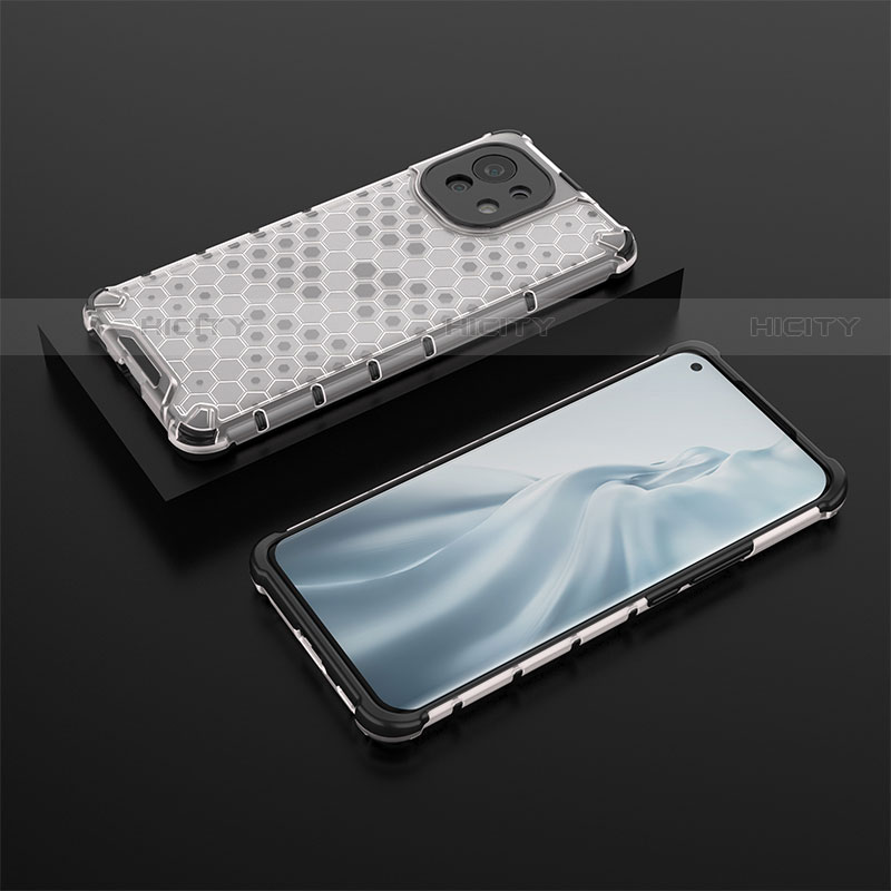 Coque Ultra Fine Silicone Souple 360 Degres Housse Etui C04 pour Xiaomi Mi 11 Lite 4G Blanc Plus