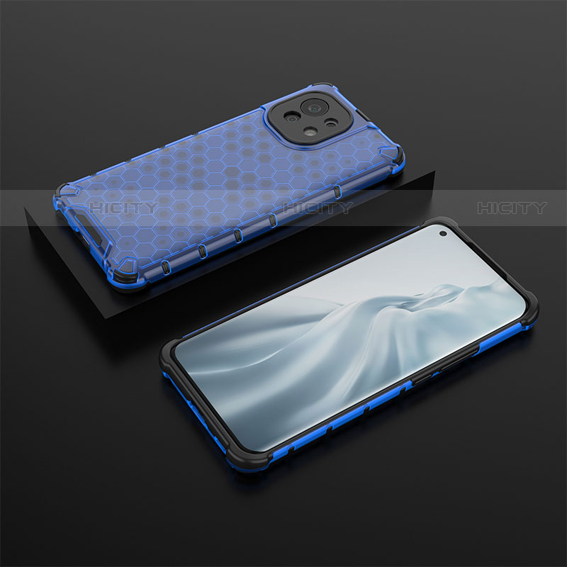 Coque Ultra Fine Silicone Souple 360 Degres Housse Etui C04 pour Xiaomi Mi 11 Lite 4G Bleu Plus