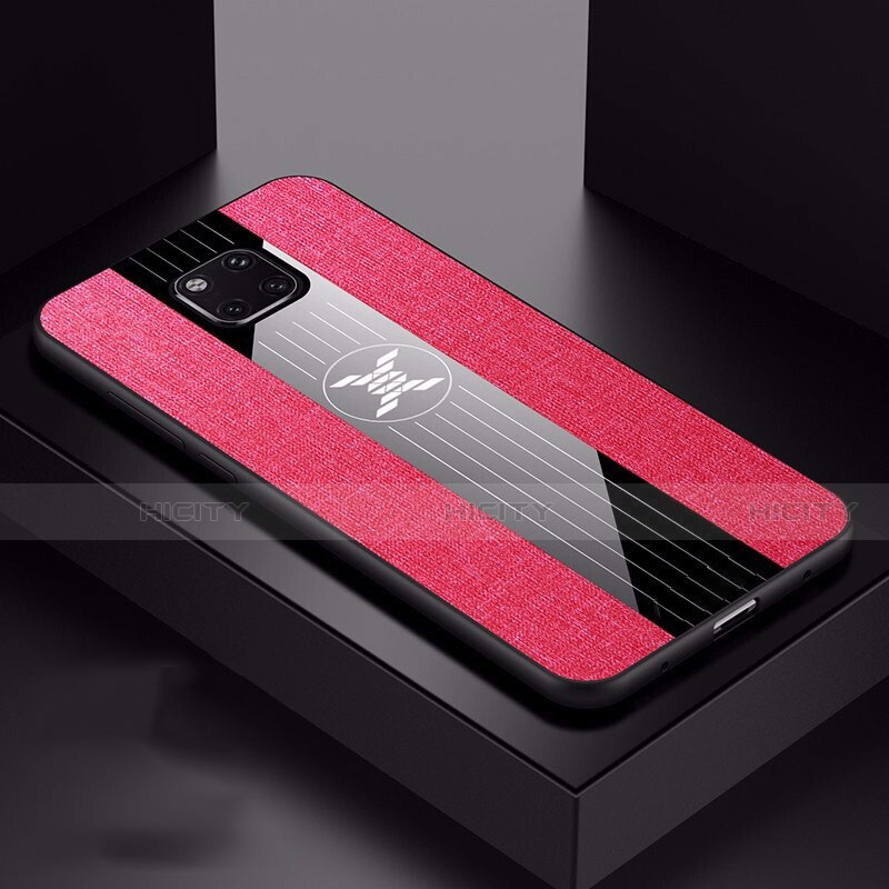 Coque Ultra Fine Silicone Souple 360 Degres Housse Etui C05 pour Huawei Mate 20 Pro Rose Rouge Plus