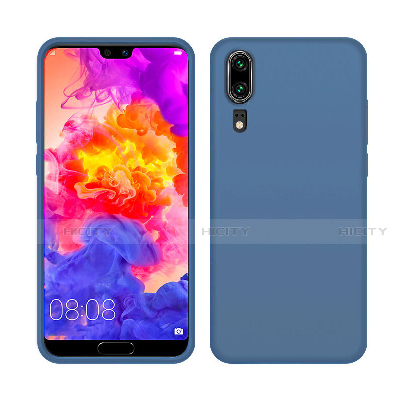 Coque Ultra Fine Silicone Souple 360 Degres Housse Etui C05 pour Huawei P20 Bleu Plus