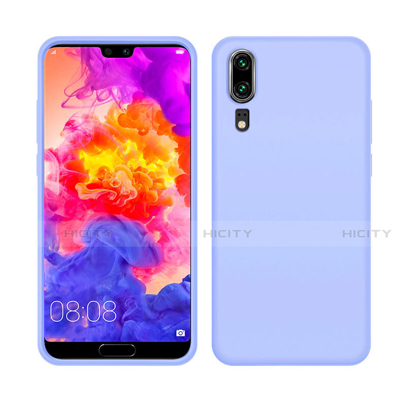 Coque Ultra Fine Silicone Souple 360 Degres Housse Etui C05 pour Huawei P20 Bleu Ciel Plus