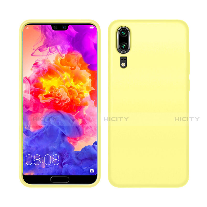 Coque Ultra Fine Silicone Souple 360 Degres Housse Etui C05 pour Huawei P20 Jaune Plus