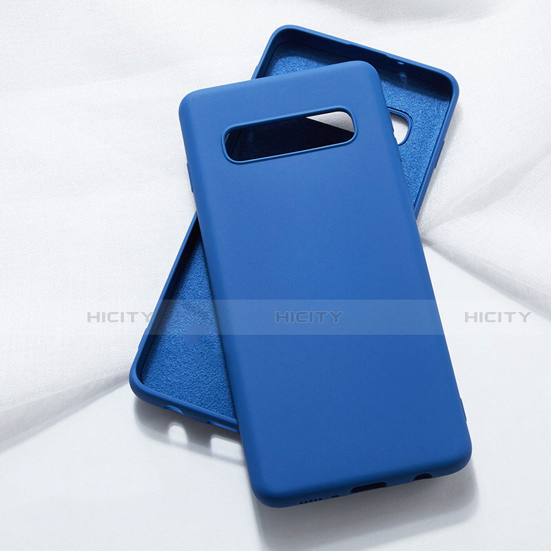 Coque Ultra Fine Silicone Souple 360 Degres Housse Etui C05 pour Samsung Galaxy S10 Bleu Plus