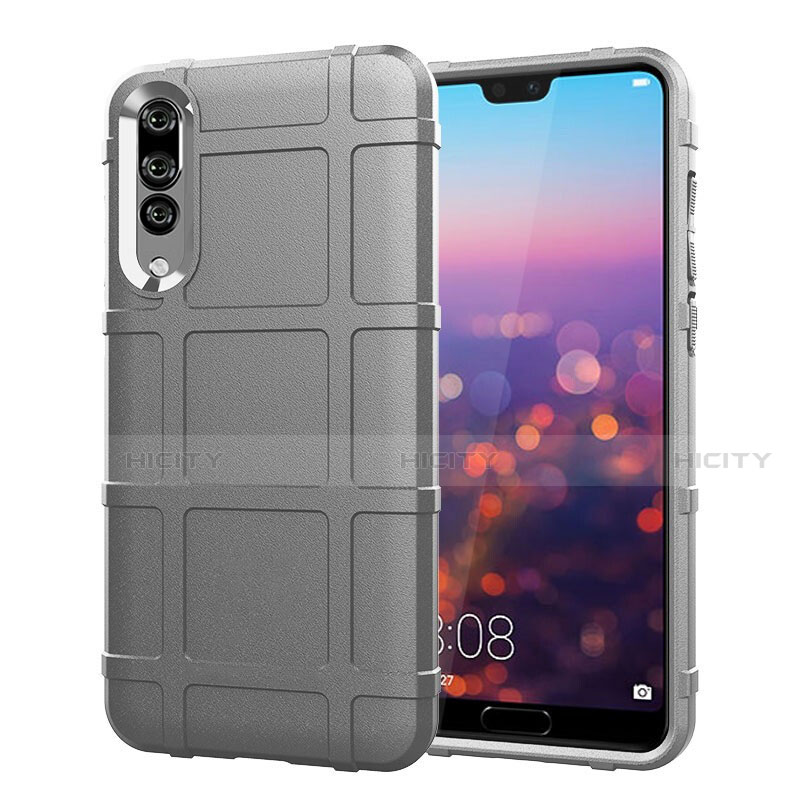 Coque Ultra Fine Silicone Souple 360 Degres Housse Etui C06 pour Huawei P20 Pro Argent Plus