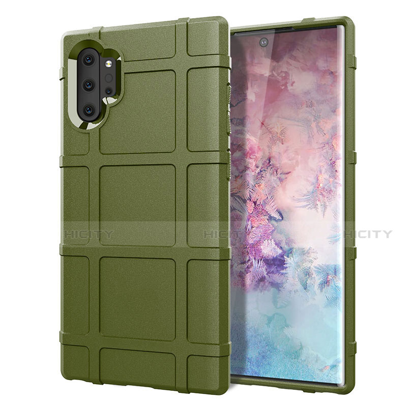 Coque Ultra Fine Silicone Souple 360 Degres Housse Etui C06 pour Samsung Galaxy Note 10 Plus 5G Vert Plus