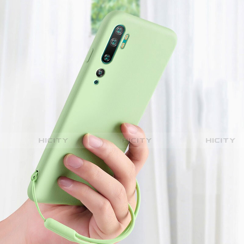 Coque Ultra Fine Silicone Souple 360 Degres Housse Etui C06 pour Xiaomi Mi Note 10 Pro Vert Plus