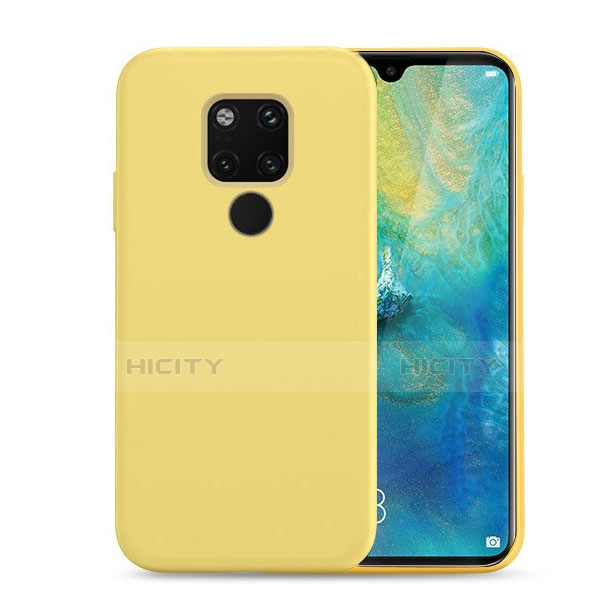 Coque Ultra Fine Silicone Souple 360 Degres Housse Etui C07 pour Huawei Mate 20 Jaune Plus