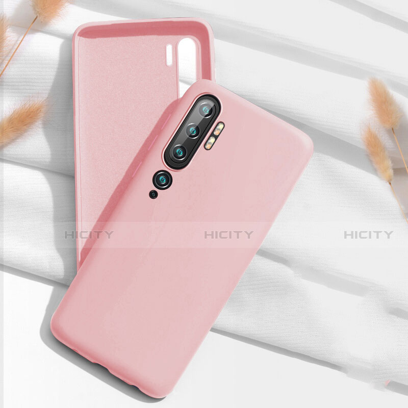 Coque Ultra Fine Silicone Souple 360 Degres Housse Etui C07 pour Xiaomi Mi Note 10 Pro Rose Plus