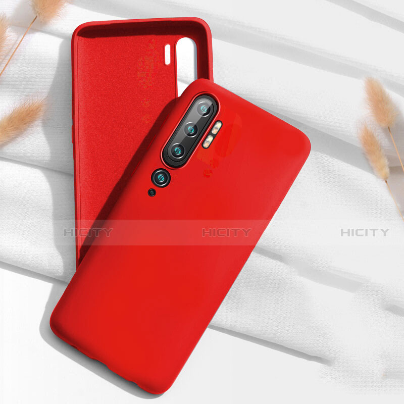 Coque Ultra Fine Silicone Souple 360 Degres Housse Etui C07 pour Xiaomi Mi Note 10 Pro Rouge Plus