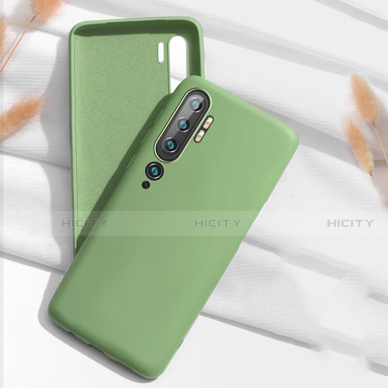 Coque Ultra Fine Silicone Souple 360 Degres Housse Etui C07 pour Xiaomi Mi Note 10 Pro Vert Plus