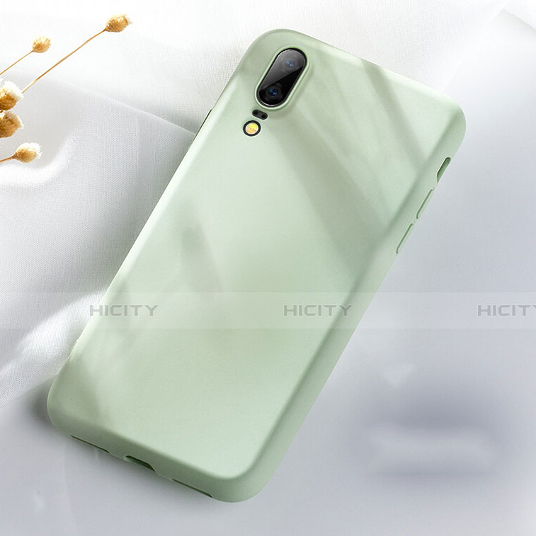 Coque Ultra Fine Silicone Souple 360 Degres Housse Etui C08 pour Huawei P20 Vert Plus