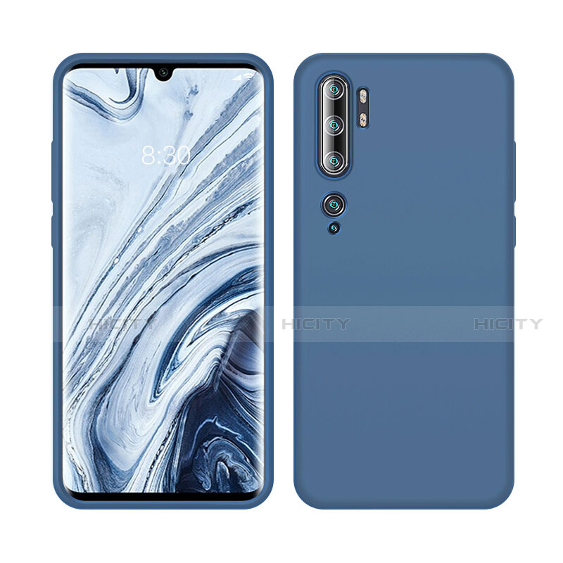 Coque Ultra Fine Silicone Souple 360 Degres Housse Etui C08 pour Xiaomi Mi Note 10 Bleu Plus